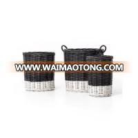 wholesale round woven hamper baskets wicker laundry basket