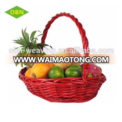 Cheap custom multi - size handmade gift wicker storage basket for fruit