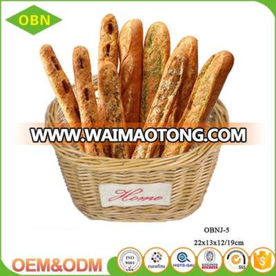 Manufacture pure Handmade eco-friendly custom wicker rattan material fresh rising bread basket